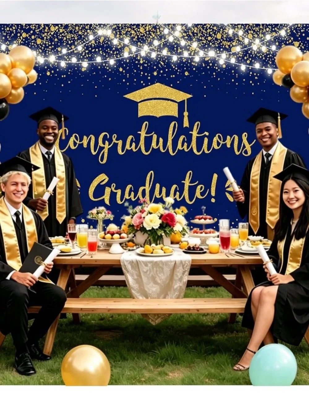 Photo Backdrop or Banner 8’x6’ Party Banner 